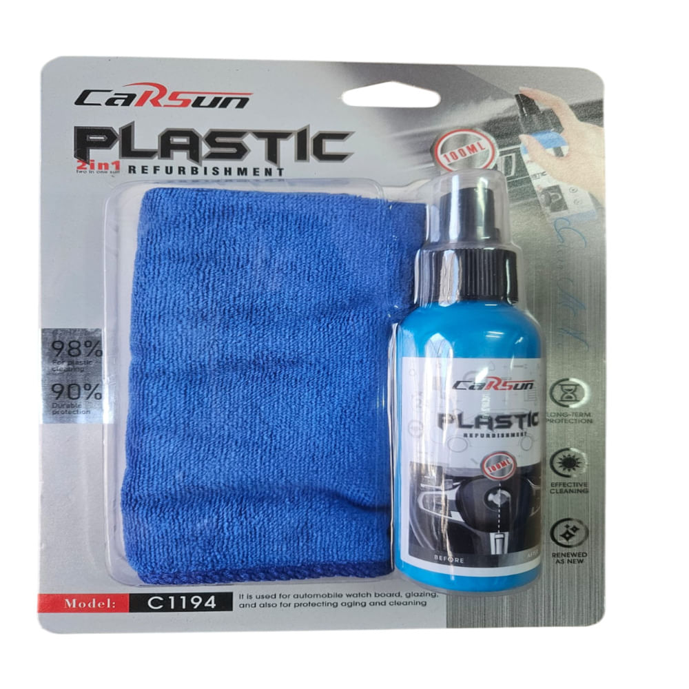 Kit de Limpieza y Renovador de Plasticos Carsun