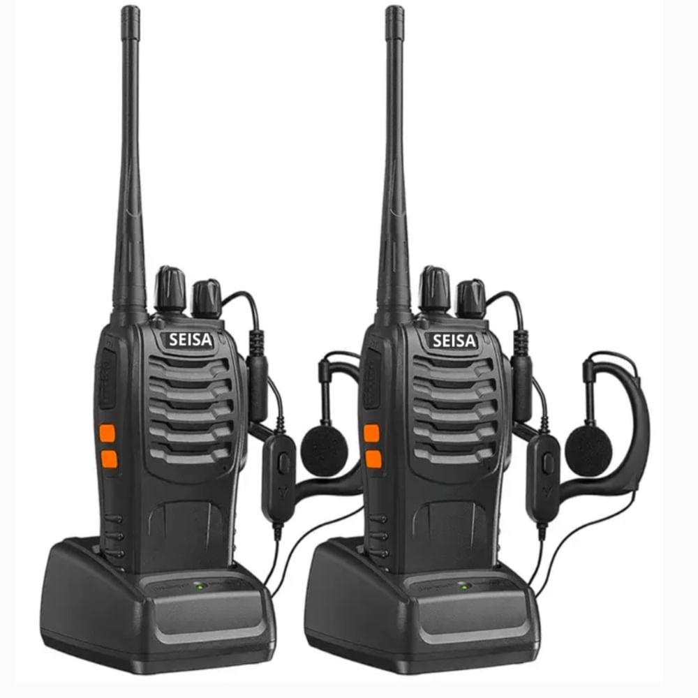 Radio Walkie Talkie Seisa St B888s 2 Radios Alcance Promedio 2km