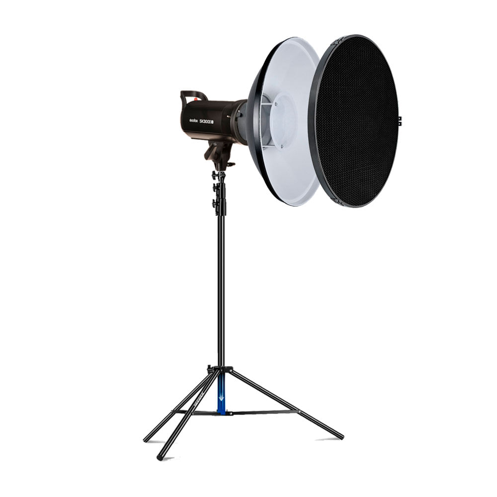Combo Flash Godox SK300II-V - Parante - BeautyDish BDR-W420 - Grilla Godox C420