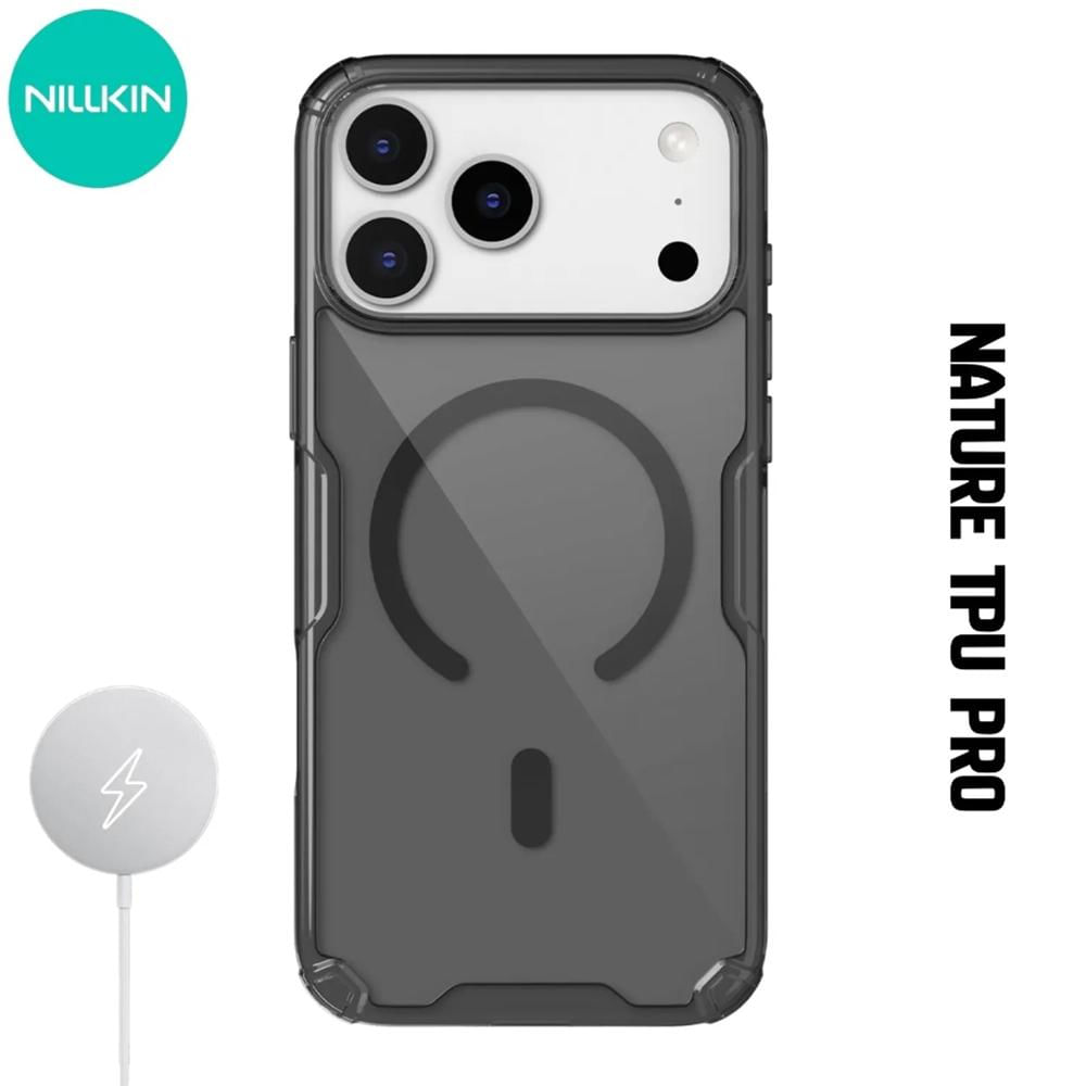 Case Nillkin Nature TPU Pro - iPhone 17 Pro MagSafe - Negro Clear