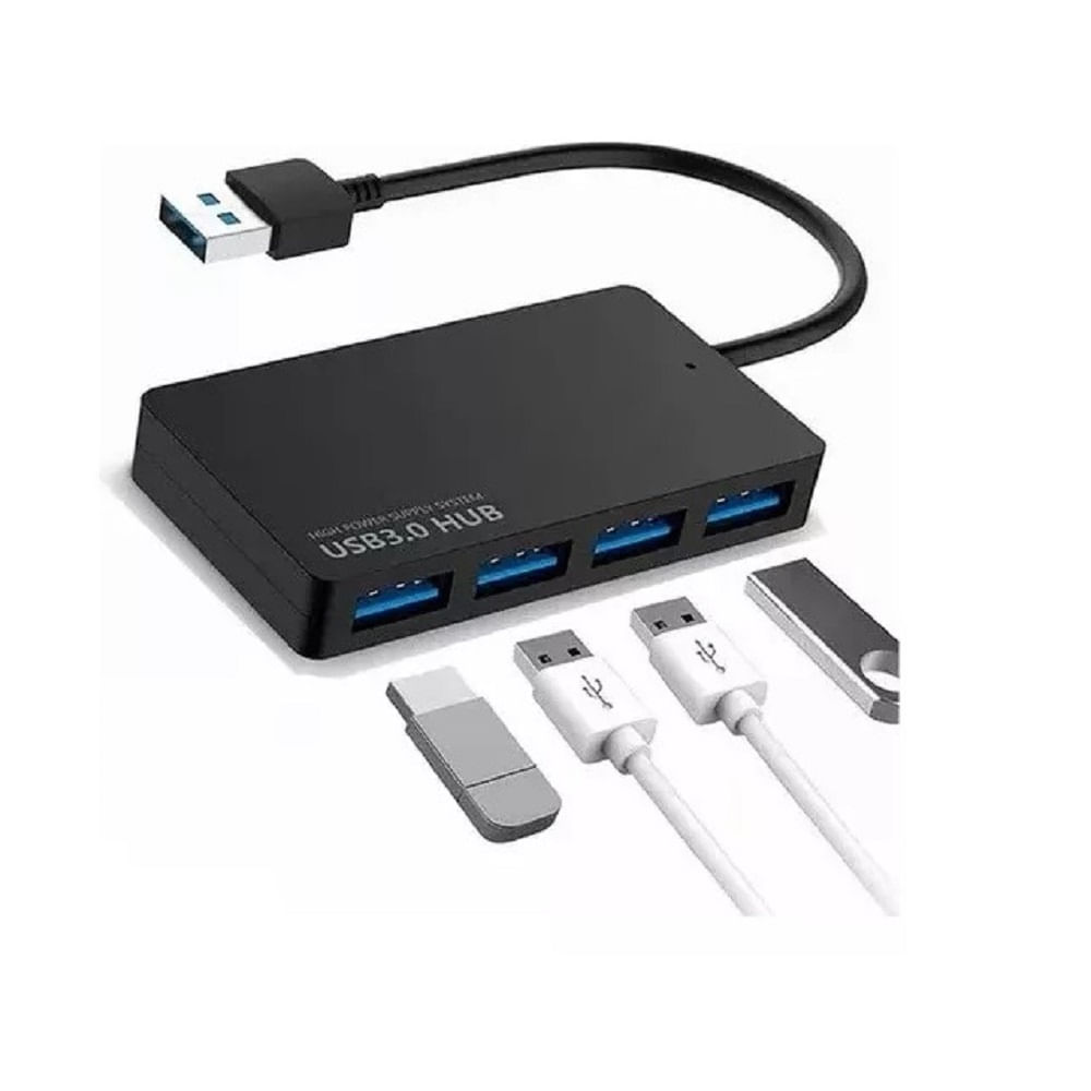 Adaptador de Alta Velocidad Usb 3 0 Expansor de 4 Puertos Externo