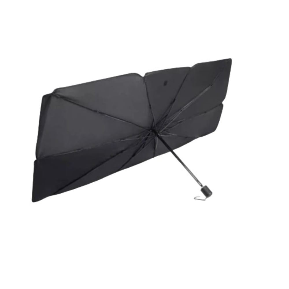 Tapasol Parabrisas para Auto Tipo Sombrilla Plegable Negro