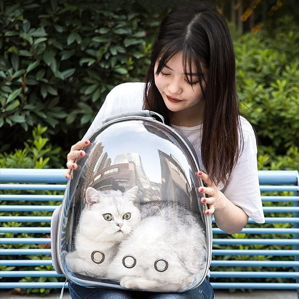 Mochilas Transportadoras de Viaje Jaula de Cápsulas Espaciales Plomo