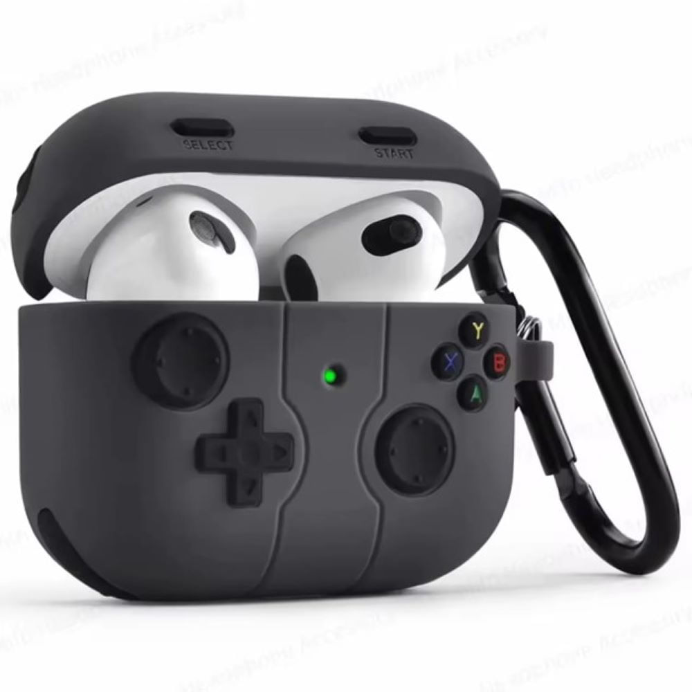 Case diseño play para Airpods 4 Gen Negro