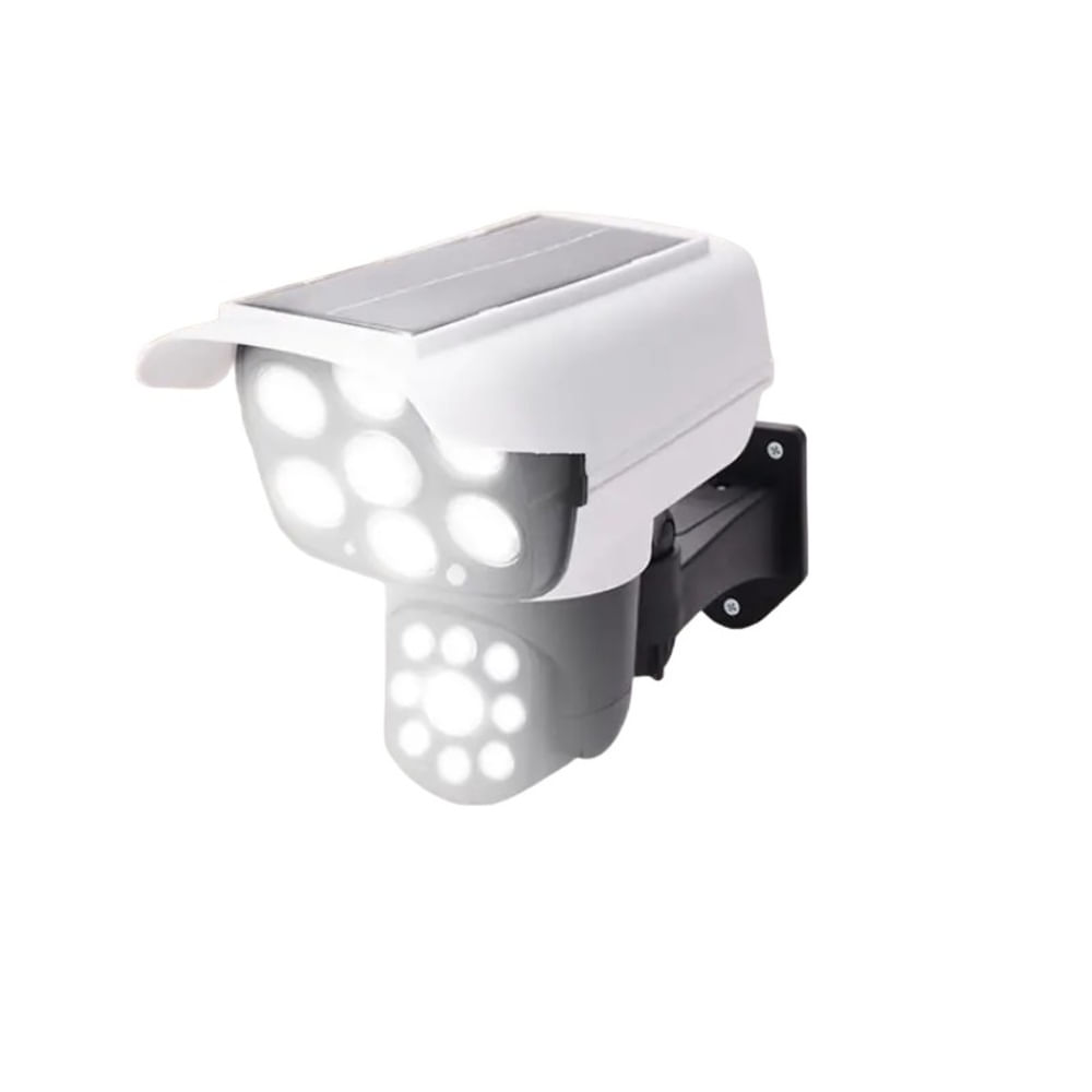 Cámara Blanco Simulada de Seguridad con Sensor Humano Solar