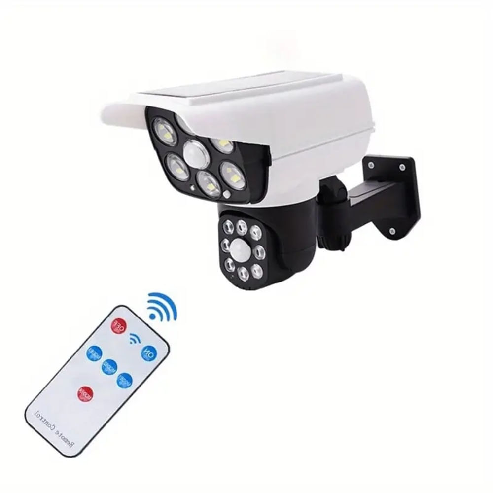 Cámara Simulada de Seguridad con Sensor Humano Solar