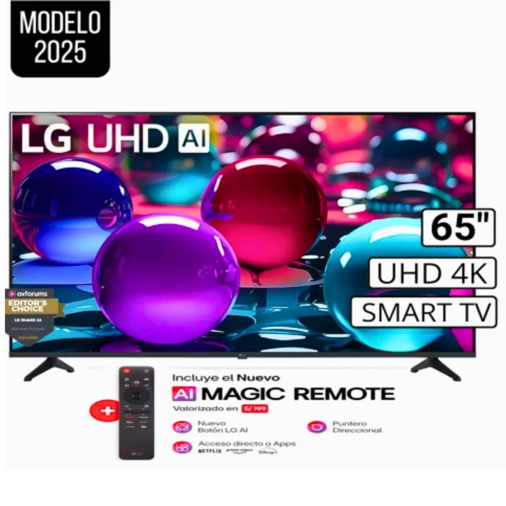 Televisor LG 65 Smart UHD 4K 65UA7300PSB Con Magic Remoto LG MR25GA