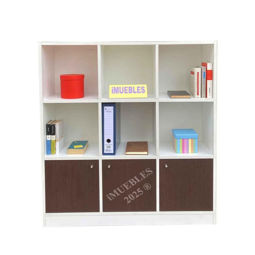 Organizador 3x3 JESSE Porta color Blanco Chocolate