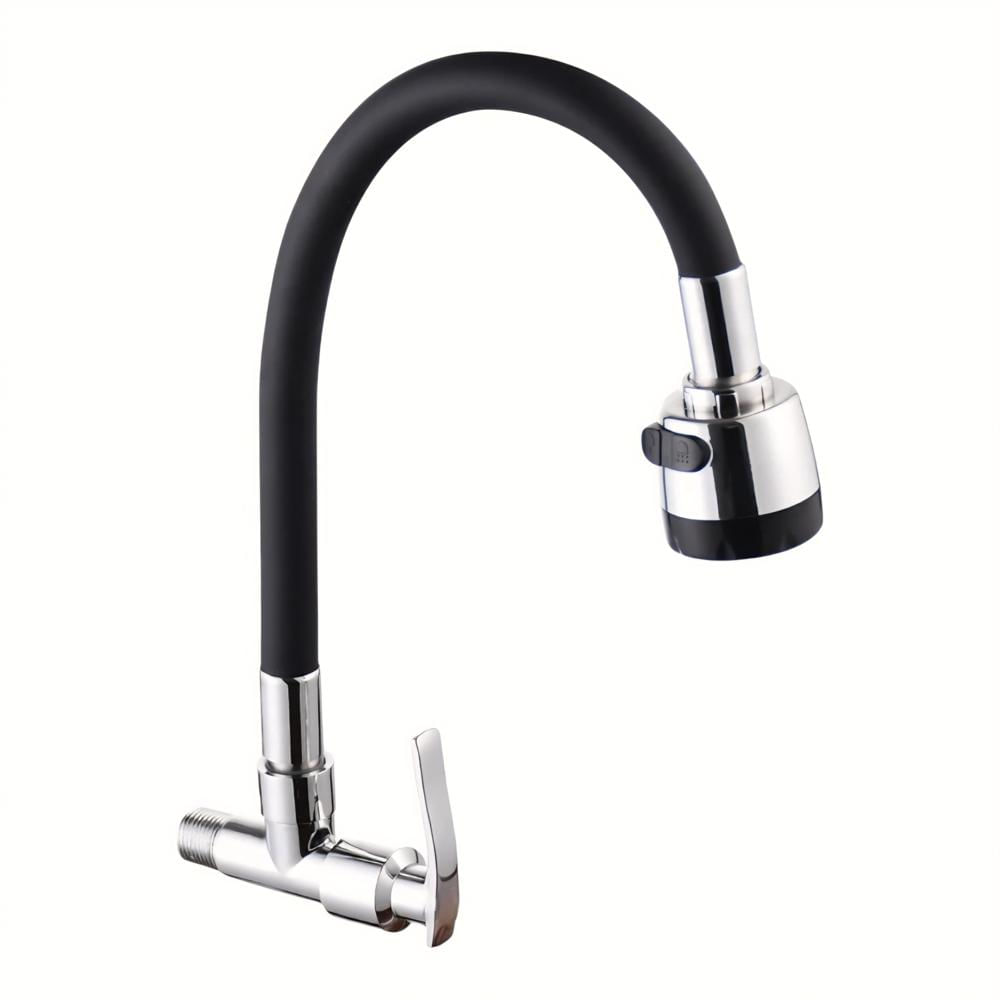 Llave de Lavadero para Pared Flexible Negro Mod Z