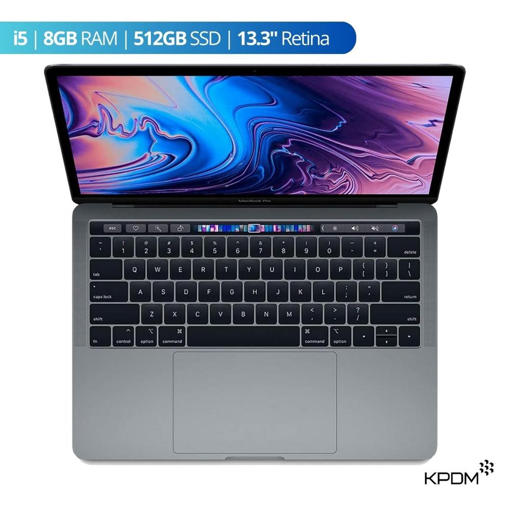 LAPTOP MACBOOK PRO 2018 TOUCH BAR i5 8GB 512GB 13.3"" GRIS ESPACIAL GRADO A REACONDICIONADO