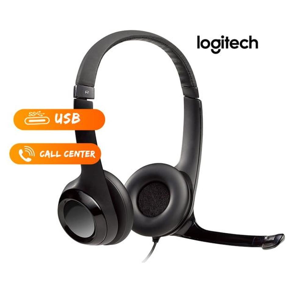 Audífono Logitech H390 Micrófono USB  call center