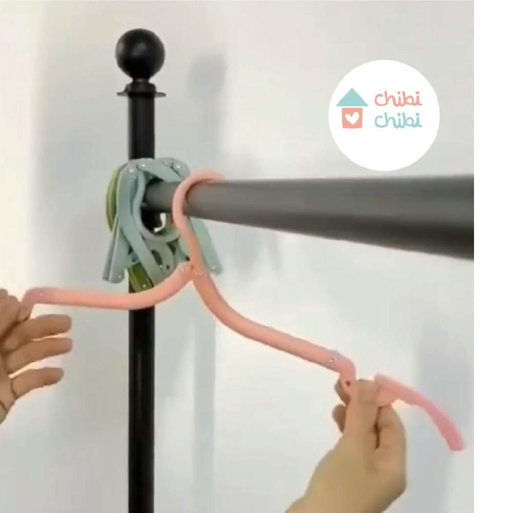 GANCHOS DE ROPA PLEGABLES. PACK DE 6 UNDS