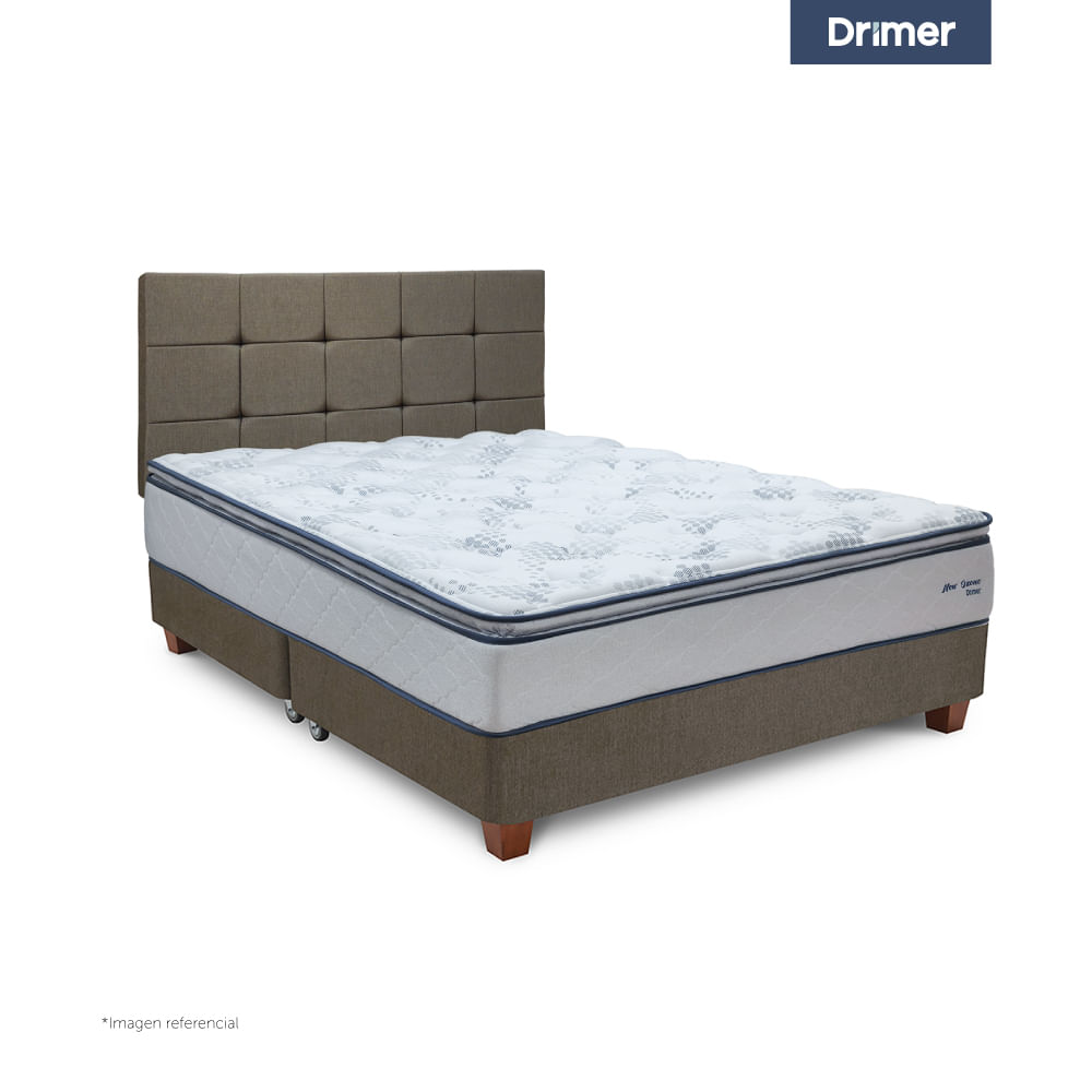 Dormitorio Americano New Ozono King Cuadros Beige