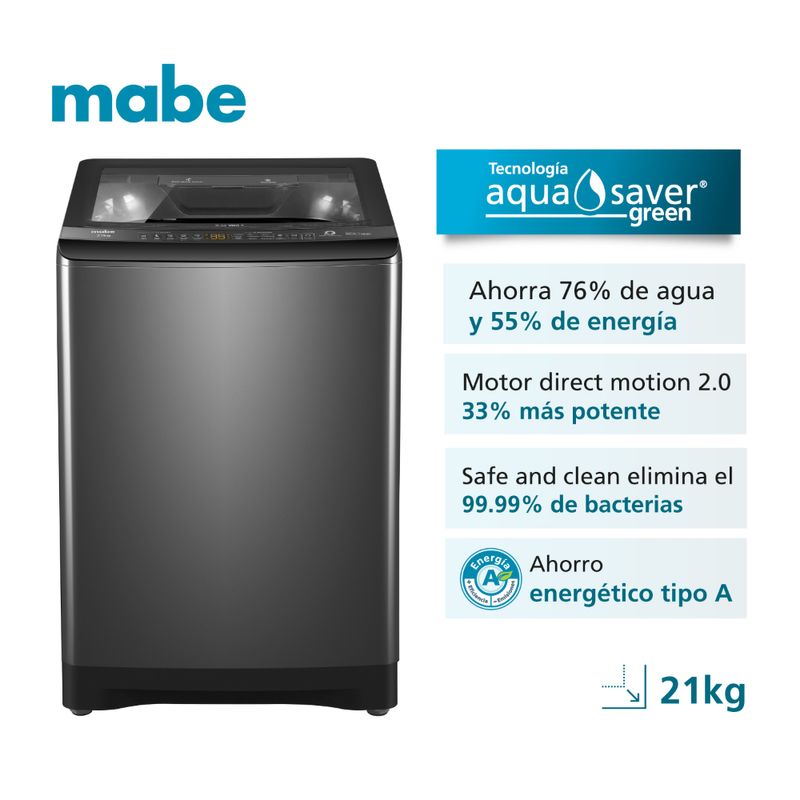 Mabe 21Kg LMA1220WDGBB0