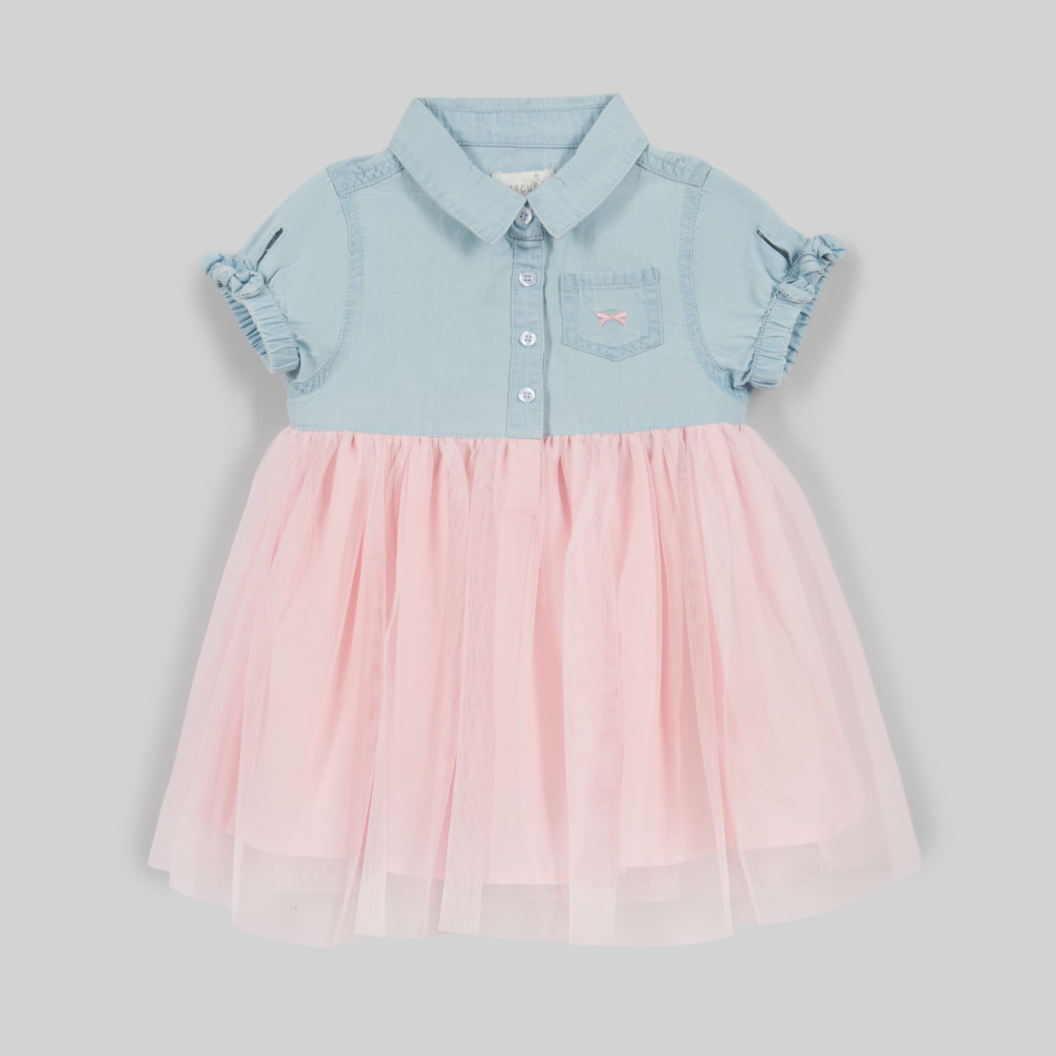 Vestido Para Bebe Niña Baby Circus Denim Tul