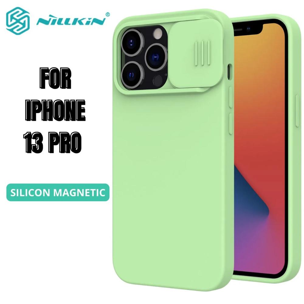 Case Nillkin Silicone Green iPhone 1 3 Pro MagSafe