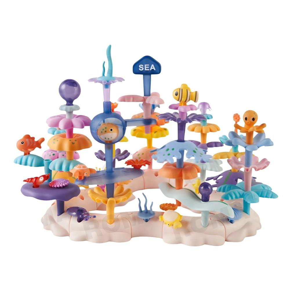 BLOQUES ARMABLES MAR 76 PIEZAS JUEGO DIDÁCTICO