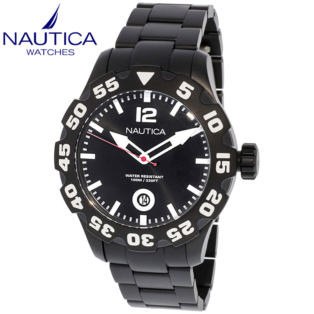 Reloj Nautica BFD 100 N20095G Fecha Acero Inoxidable Negro Reloj Nautica BFD 100 N20095G Fecha Acero Inoxidable Negro