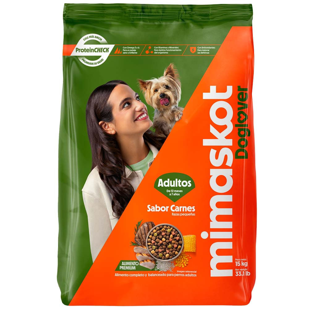 Alimento para Perro MIMASKOT Adulto Pequeños Sabor Carne Bolsa 15Kg Alimento para Perro MIMASKOT Adulto Pequeños Sabor Carne Bolsa 15Kg