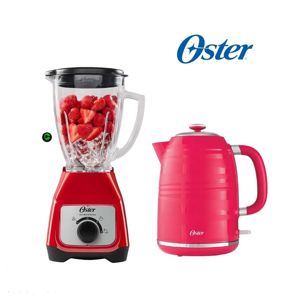 Combo Oster Licuadora BLSTKAGRRD 1.5 L y Hervidor 1.7 L