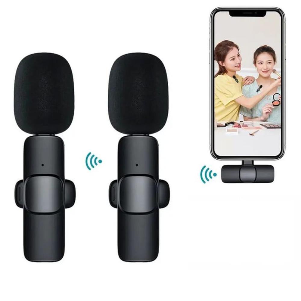 Microfono Inalambrico Solapero Pechero Doble para Celular USB C