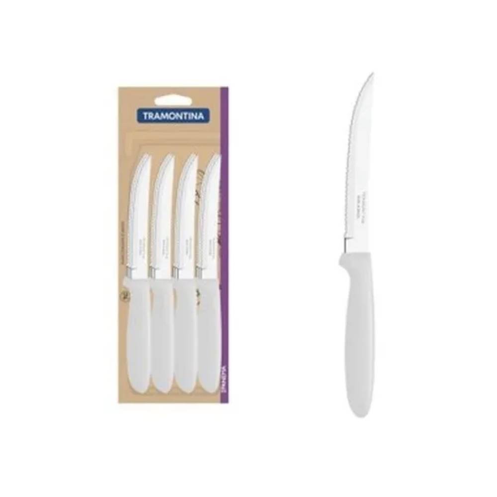 Cuchillos para Asado Ipanema Blanco x 12 Piezas  Tramontina