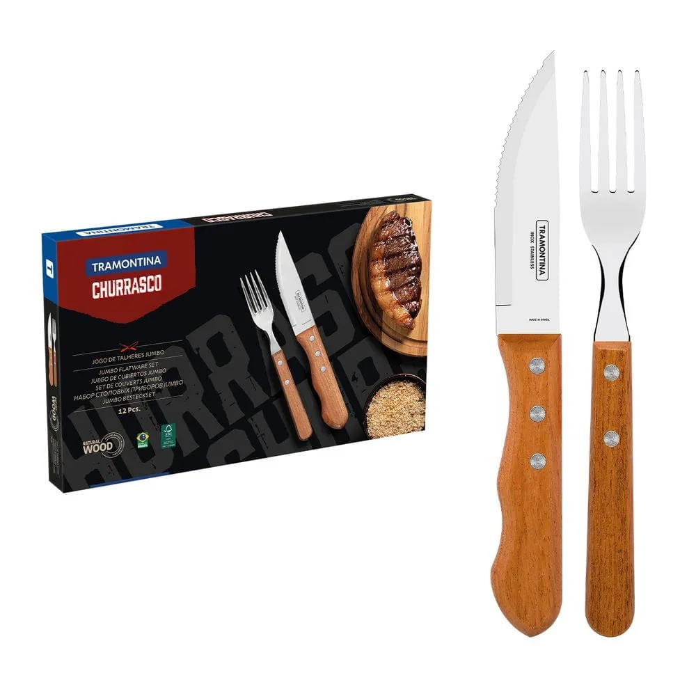 Juego de cubiertos para asado de Acero inox Dynamic 12 pzs - 10390165