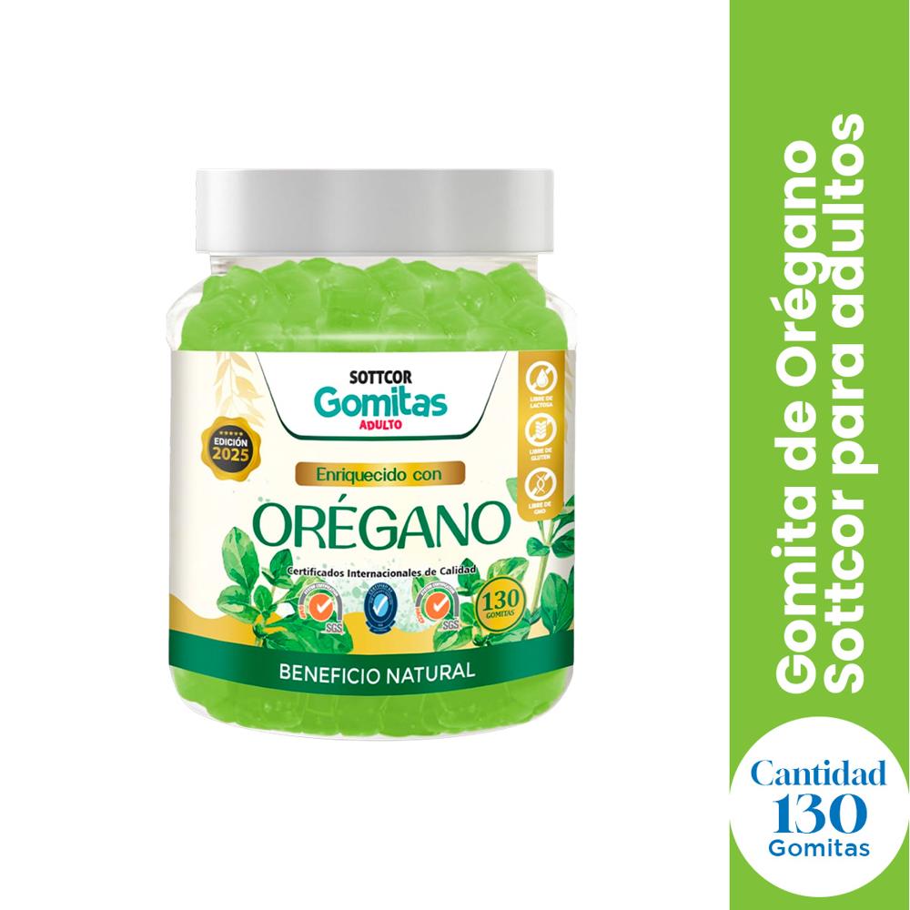 Gomitas Adulto Oregano 130 Gomitas Sottcor