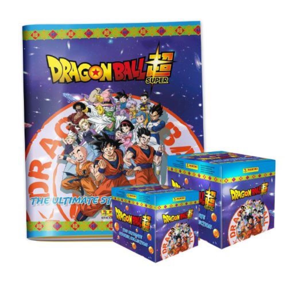 DRAGON BALL SUPER ALBUM TAPA BLANDA Y 2 PAQUETONES 100 SOBRES