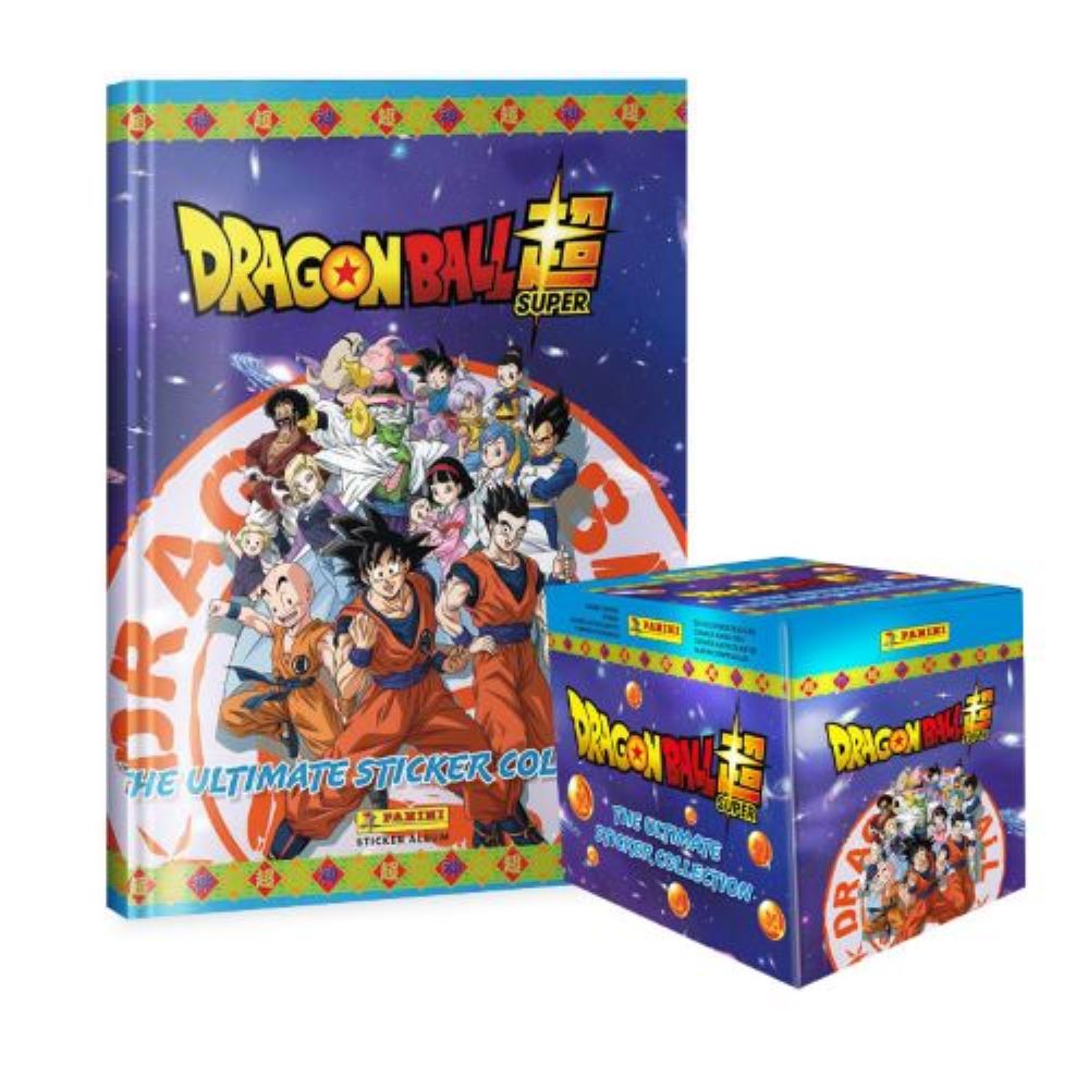 DRAGON BALL SUPER ALBUM TAPA DURA Y PAQUETON 50 SOBRES