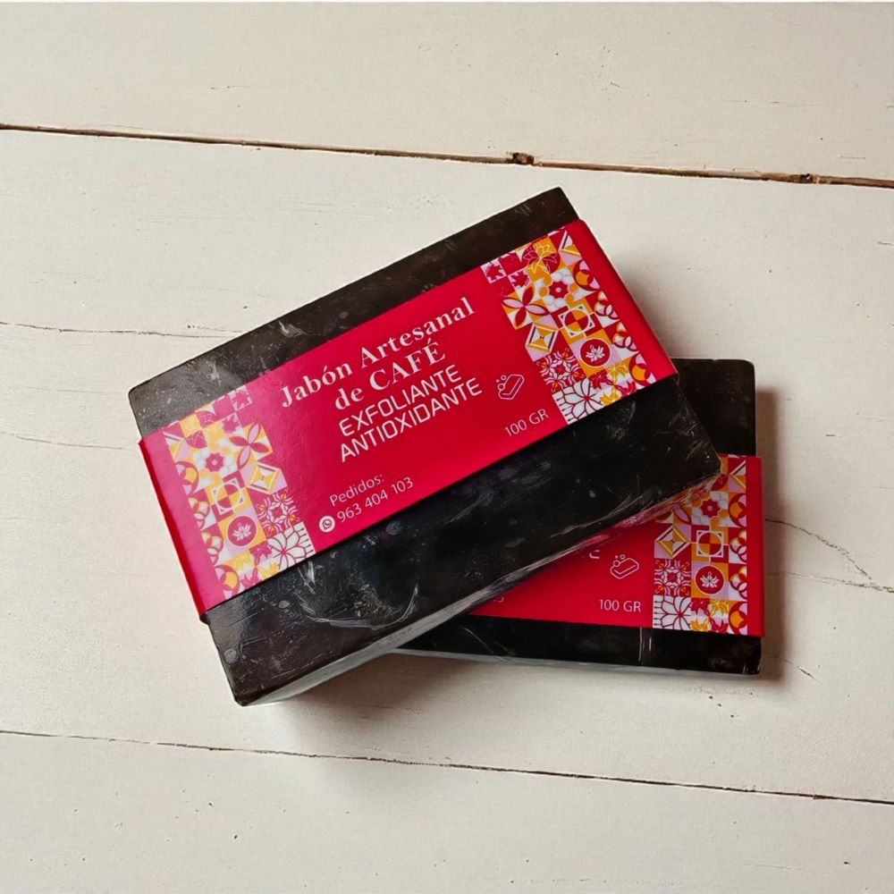 Jabon Artesanal de Cafe  Exfoliante Natural - Pack 2 Und.