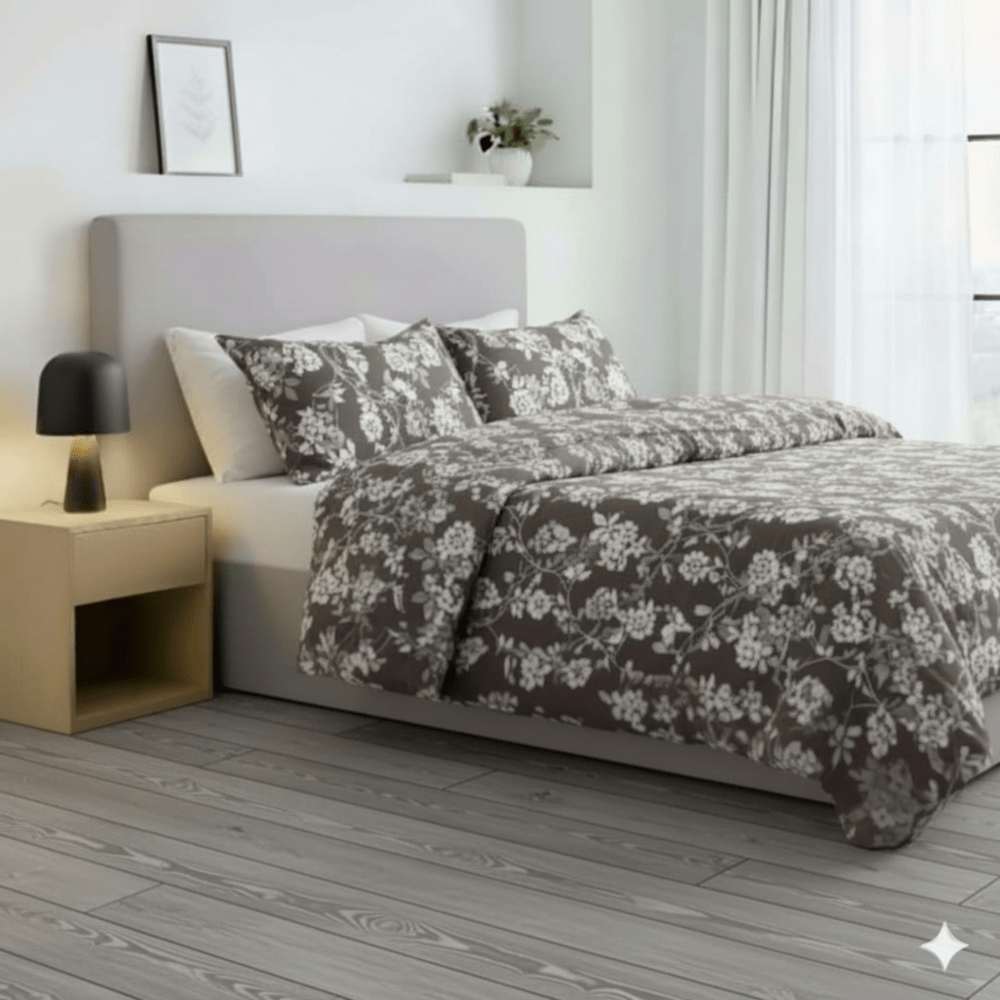 Edredón de algodón 220 Hilos con Funda Sham Queen Free Home Premium Yakarta