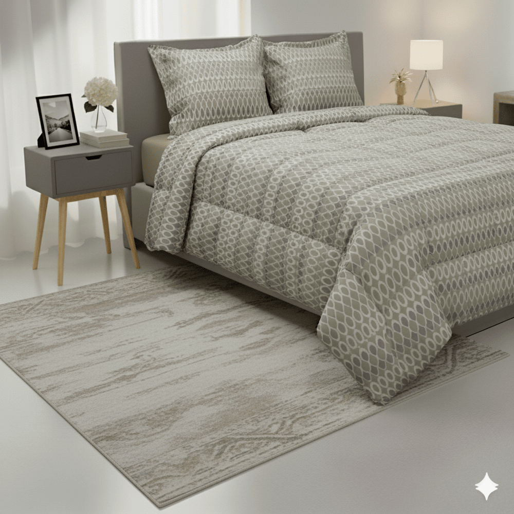 Edredón de algodón con Funda Sham 2 Plazas Varanasi Free Home Premium