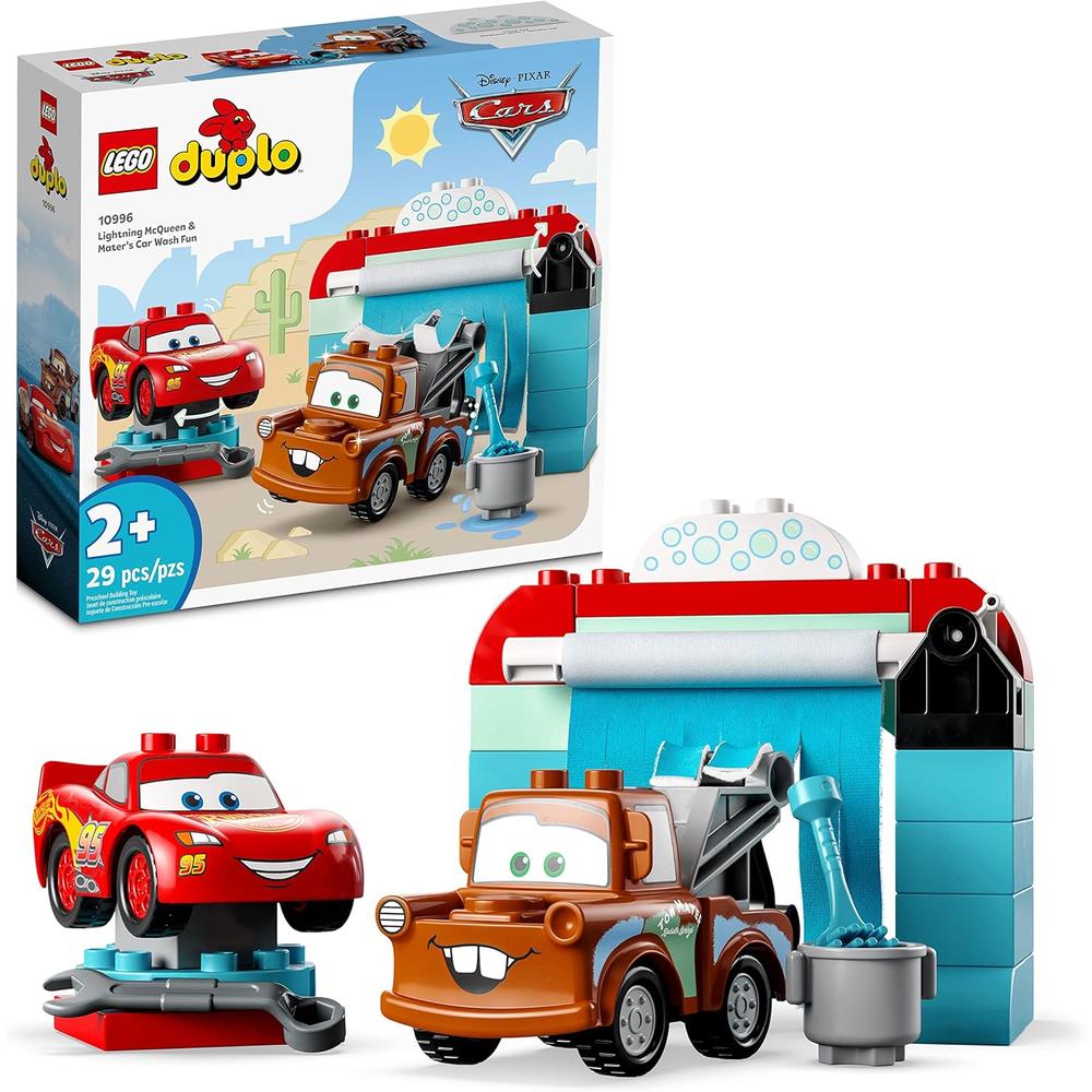 Lego Duplo Cars Disney Rayo McQueen y Mate lavadero de coches juguete Lego Duplo Cars Disney Rayo McQueen y Mate lavadero de coches juguete