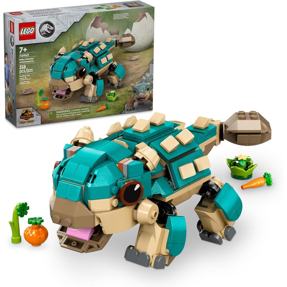 Lego Jurassic World Baby Bumpy, juguete de dinosaurio anquilosaurio para armar Lego Jurassic World Baby Bumpy, juguete de dinosaurio anquilosaurio para armar