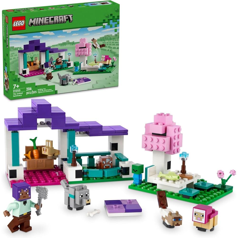 Lego Minecraft Santuario de Animales con figuras populares de Minecraft Lego Minecraft Santuario de Animales con figuras populares de Minecraft