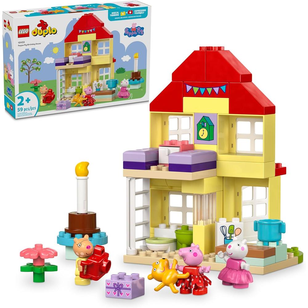 Lego Duplo Casa de cumpleaños de Peppa Pig con 3 figuras de animales Lego Duplo Casa de cumpleaños de Peppa Pig con 3 figuras de animales