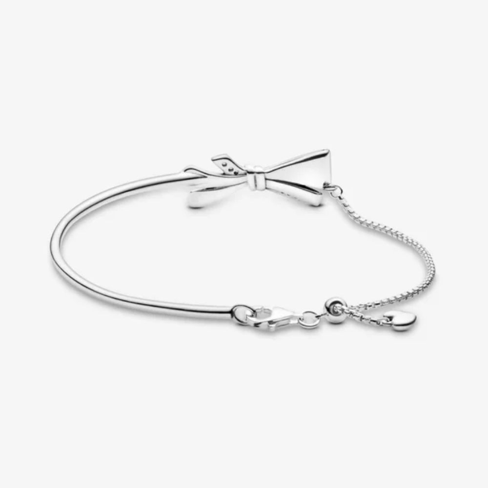 Brazalete pandora lazo brillante talla adaptable