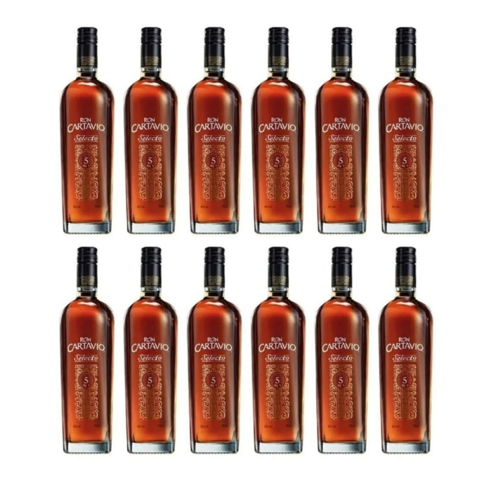 Ron CARTAVIO Selecto 5 años Botella 750ml por 12 Unidades