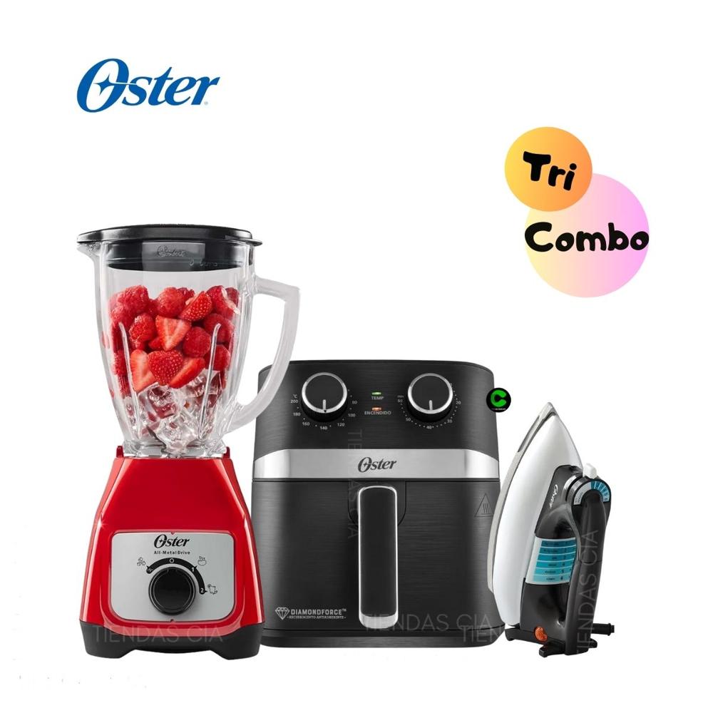 TriCombo Oster Licuadora 1.5 L - Freidora 4L y Plancha