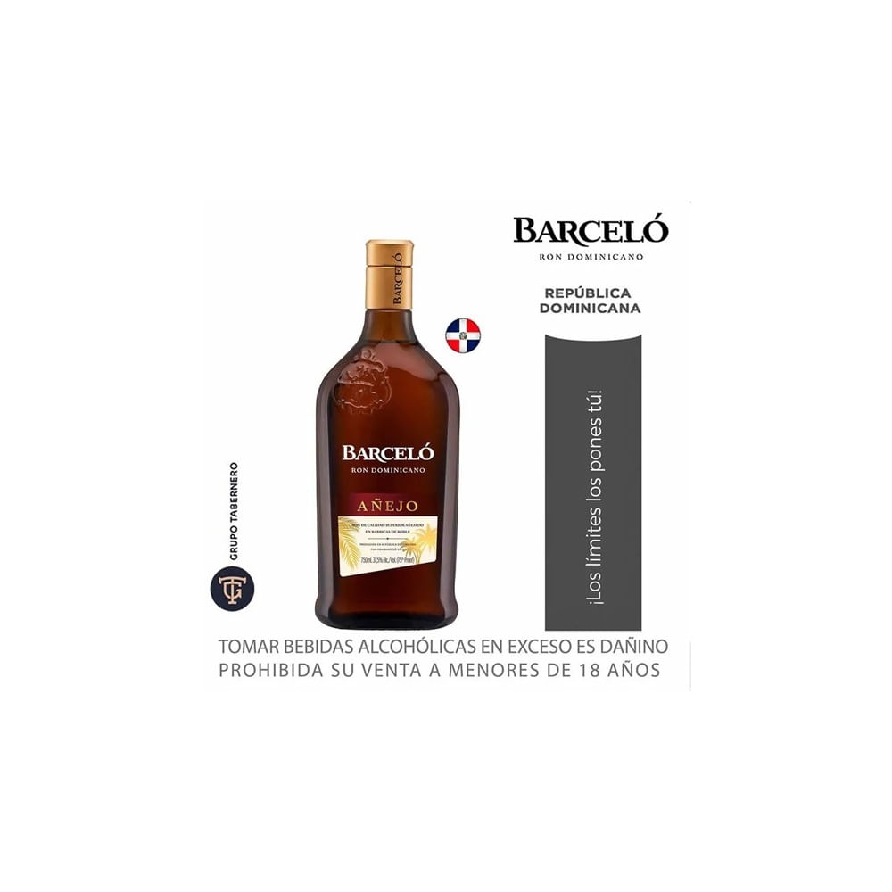 Ron BARCELÓ Añejo Botella 750ml