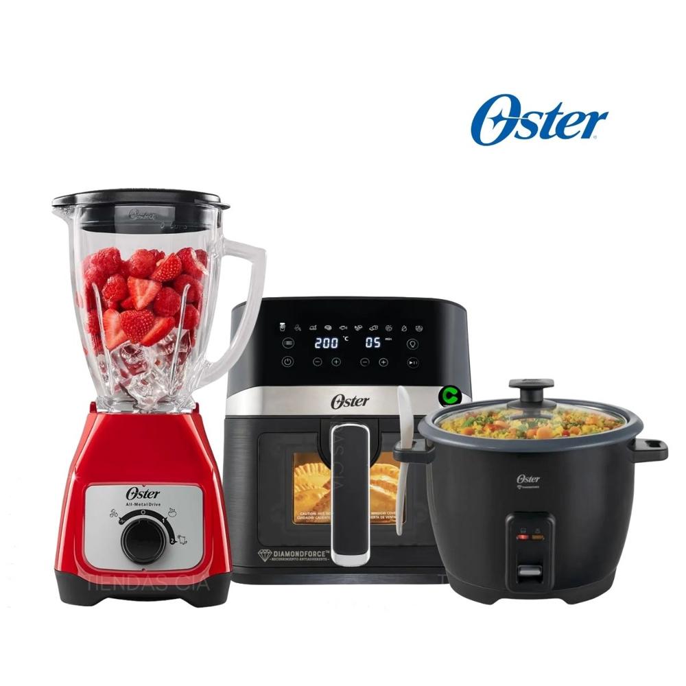 Combo Oster Licuadora 1.5 L - Freidora 4L y Olla Arrocera 1.8 L
