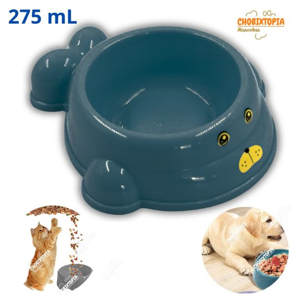 PLATO PARA PERROS Y GATOS LOBITO MARINO 275 mL COLOR ACERO AZUL ACERO PLATO PARA PERROS Y GATOS LOBITO MARINO 275 mL COLOR ACERO AZUL ACERO