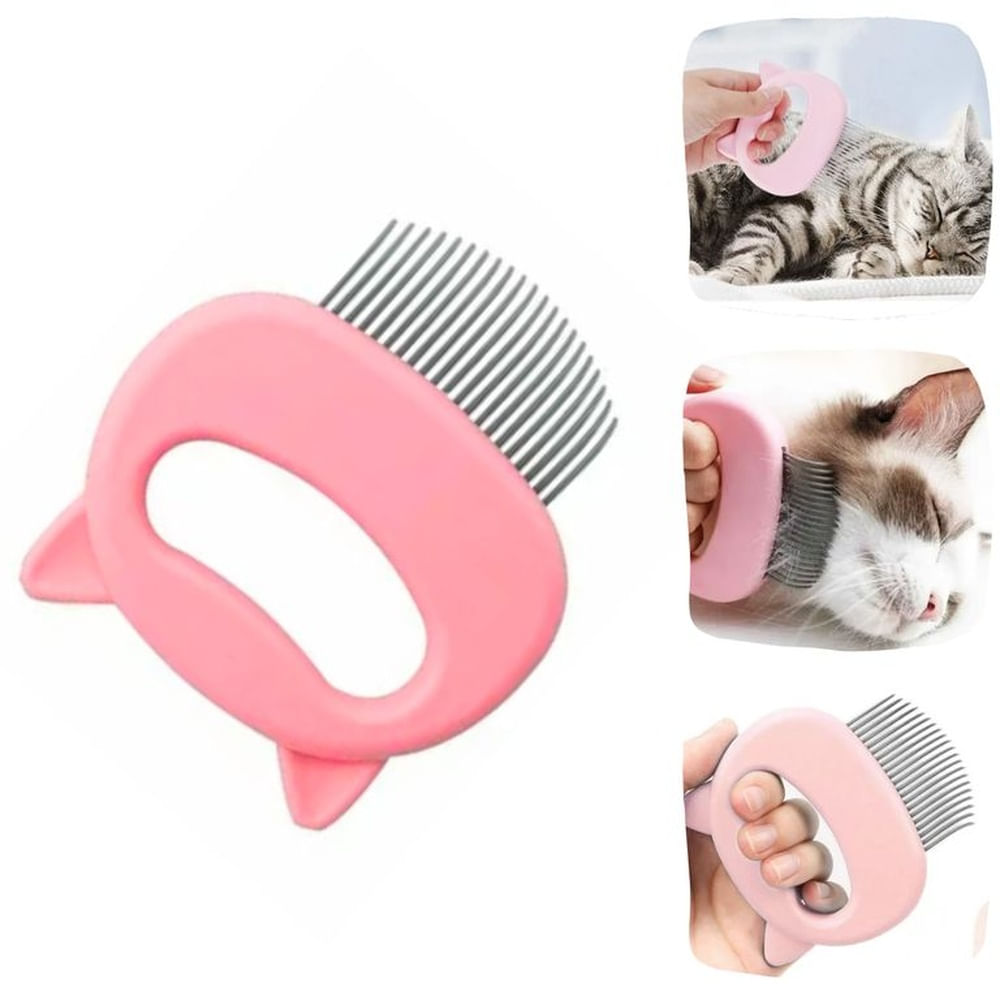 CEPILLO DE PELO PARA MASCOTA- GATO Y PERRO ROSADO CEPILLO DE PELO PARA MASCOTA- GATO Y PERRO ROSADO