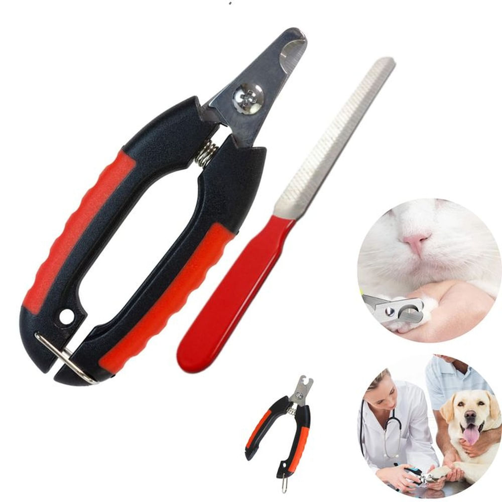 Cortauñas para Mascotas con Lima Rojo Chico Con-Seguro ROJO Cortauñas para Mascotas con Lima Rojo Chico Con-Seguro ROJO