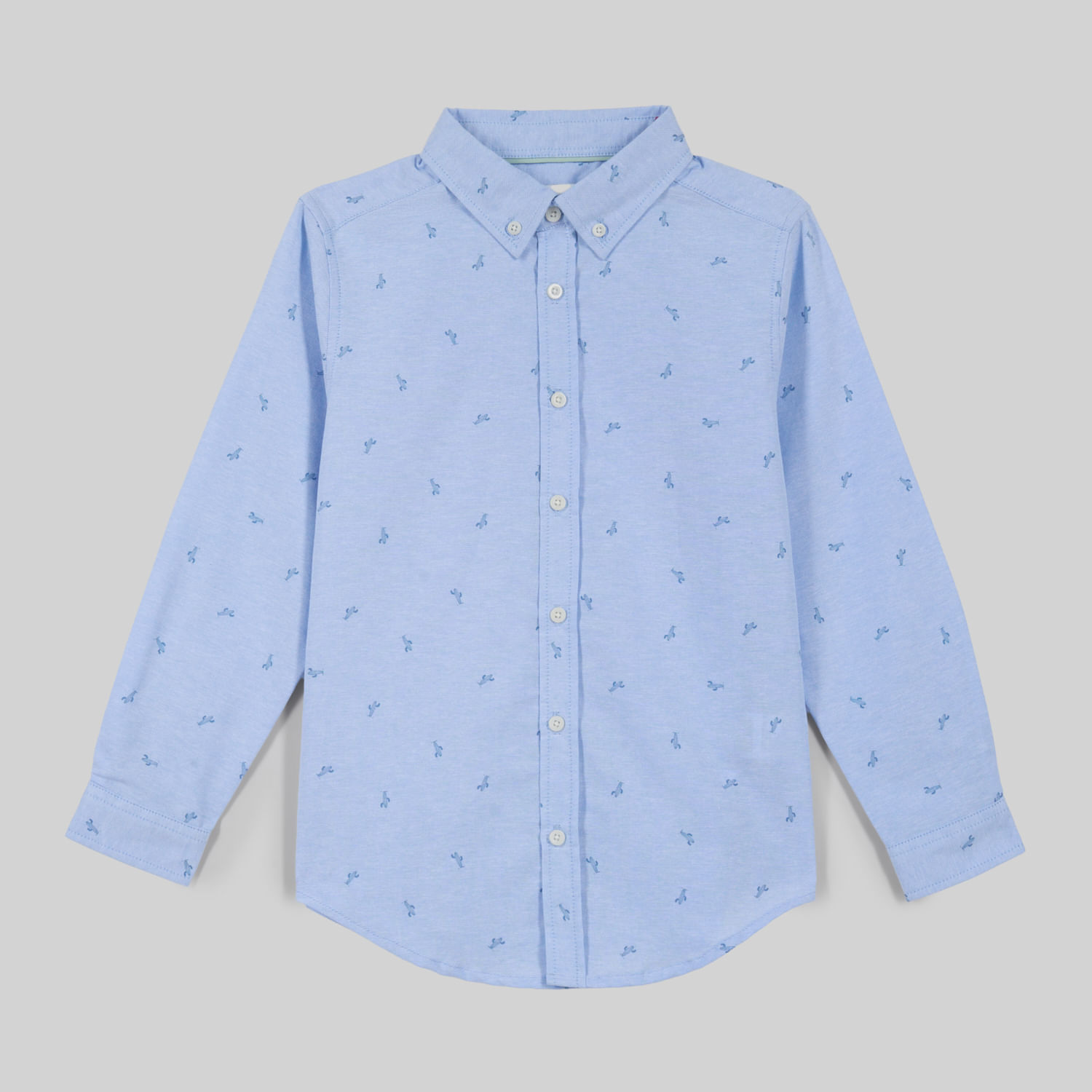 Camisa Para Niño Circus Oxford Mini Print
