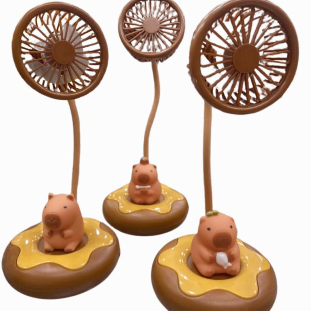 Mini Lampara Capibara con ventilador ventilador 2