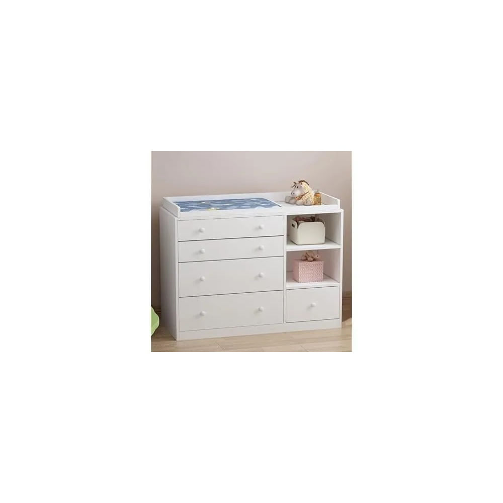 COMODA con CAMBIADOR para BEBÉ color blanco