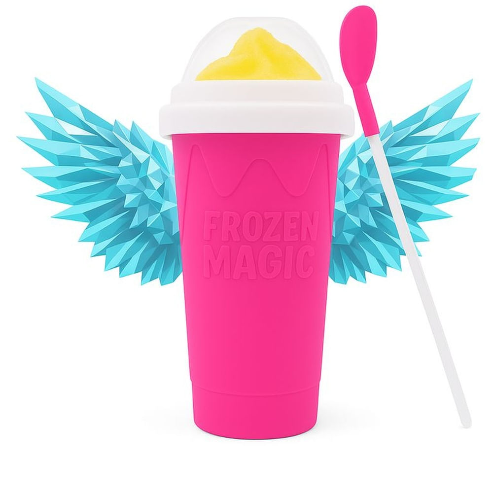Frozen Magic Rosado vaso para hacer raspadilla en 2 minutos