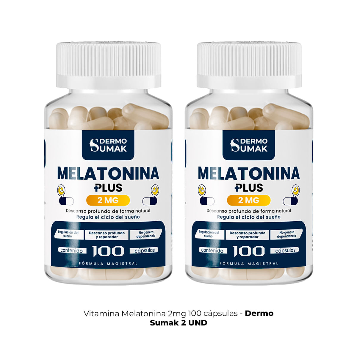 Melatonina Plus 2mg 100 Cap Dermo Sumak 2 und